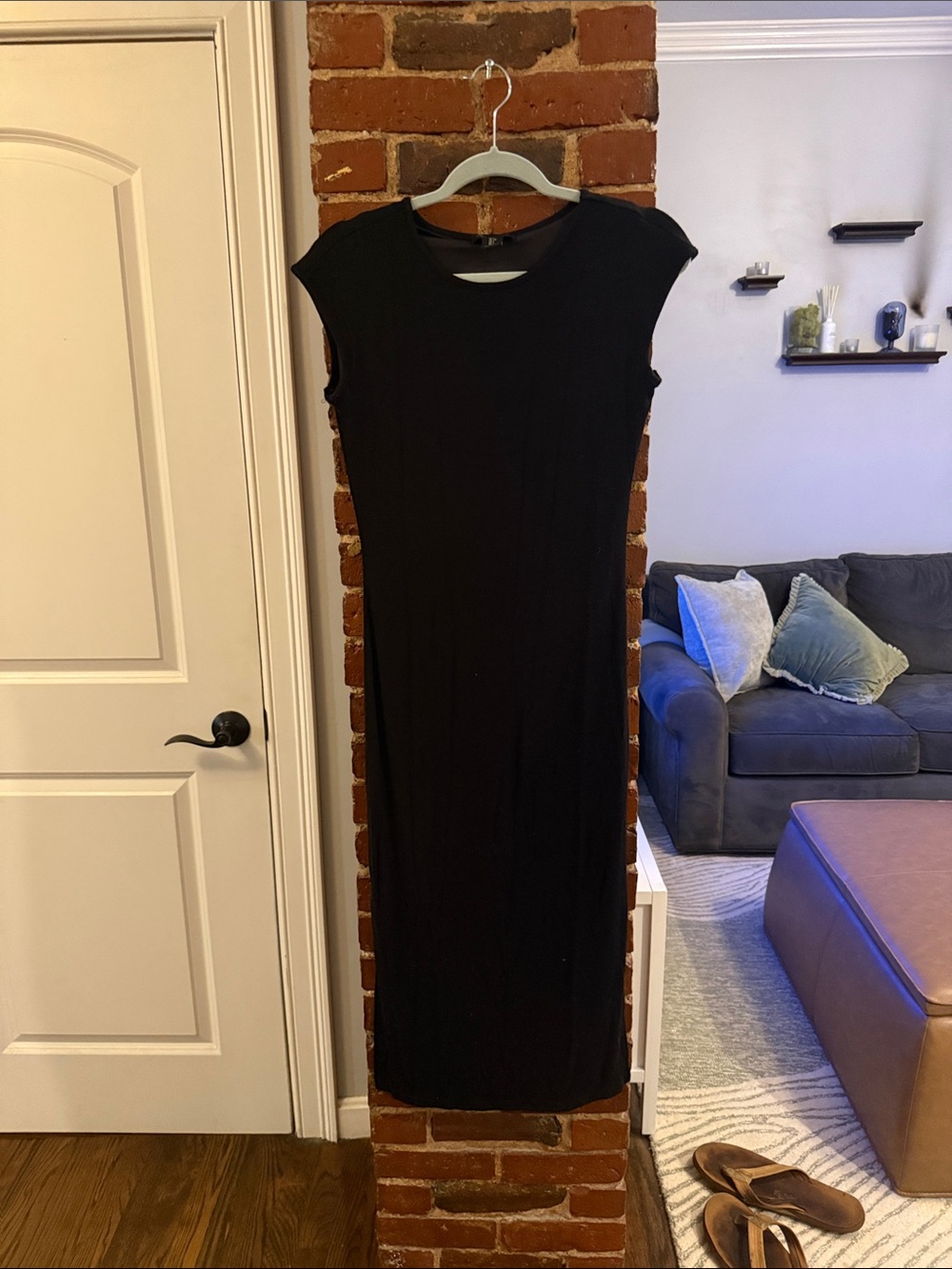 Classic Black Sleeveless Maxi Dress - Elegant Minimalist